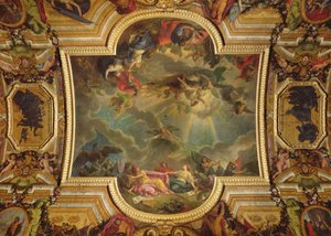 The Capture of the Town and Citadel of Ghent in six days in 1678 and the Strategy of the Spanish Ruined by the taking of Ghent, ceiling painting from the Galerie des Glaces